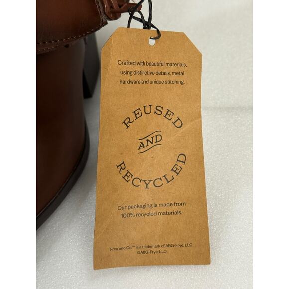 Frye and Co. Womens Sheldon‎ Stacked Heel Cowboy Boots Size 8.5M FO10184 - Picture 8 of 11